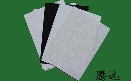 Black and white fiberglass felt HM-01