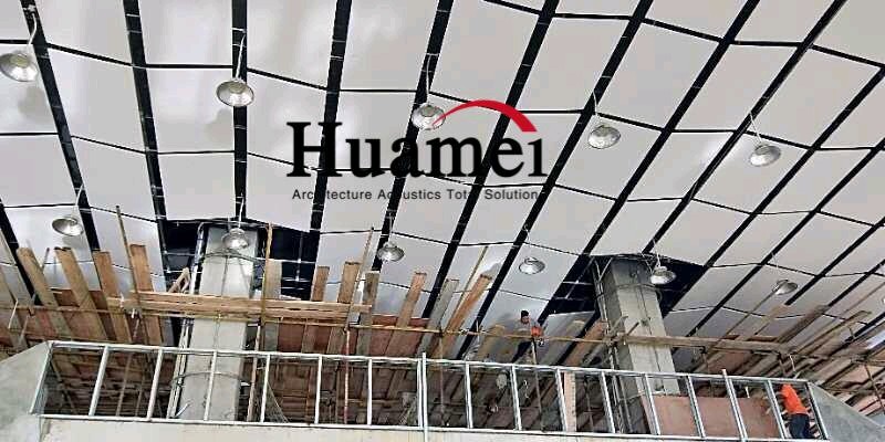 Suspended ceiling project of Yunnan Qujing Gymnasium