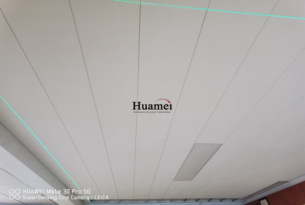 Concealed glass fiber ceiling